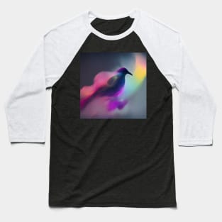 RAVEN DESIGN IN MULTICOLORED MIST Baseball T-Shirt